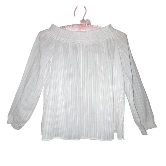 Rag & Bone Drew Off the Shoulder White Top size XSmall - Picture 2 of 12